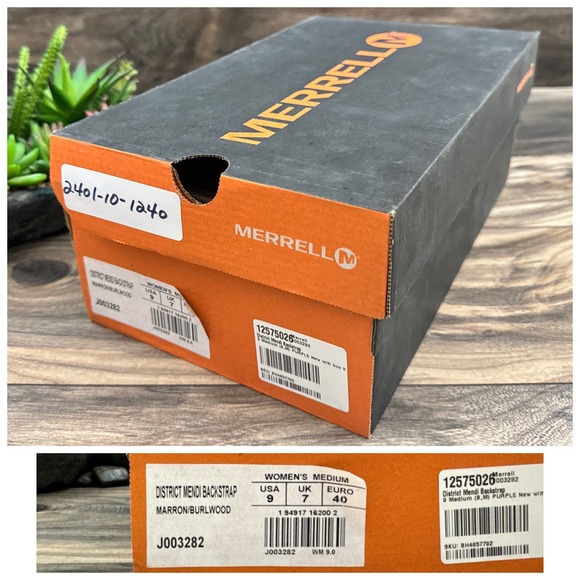 NIB Merrell 9M District Mendi Backstrap Sport Sandal Marron Burlwood - Picture 10 of 10